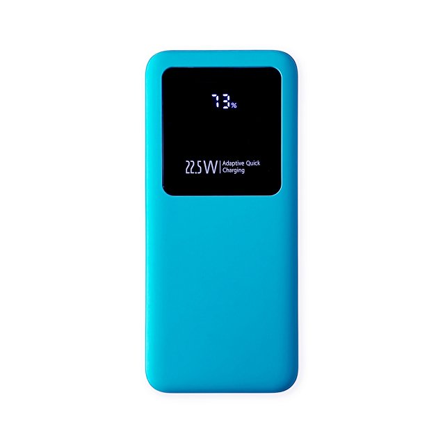 Внешний аккумулятор Kris soft touch, 10000mAh (Голубой)