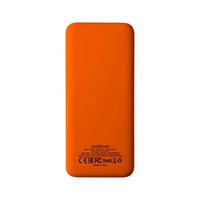 Внешний аккумулятор Kris soft touch, 10000mAh (Оранжевый)