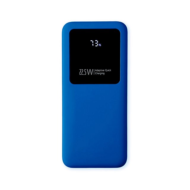 Внешний аккумулятор Kris soft touch, 10000mAh (Синий)