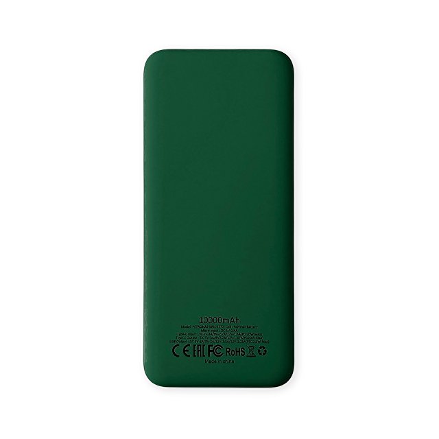 Внешний аккумулятор Kris soft touch, 10000mAh (Тёмно-зелёный)