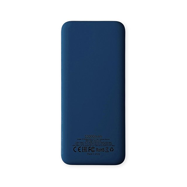 Внешний аккумулятор Kris soft touch, 10000mAh (Тёмно-синий)