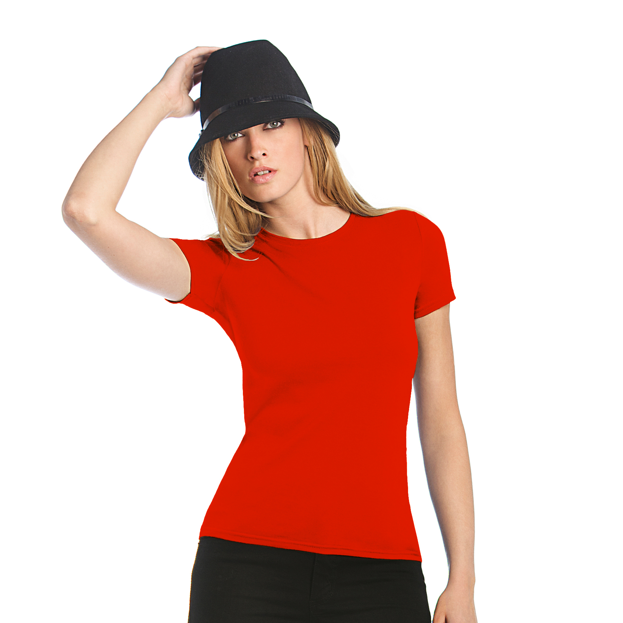 Футболка женская  Women-only, красный, S