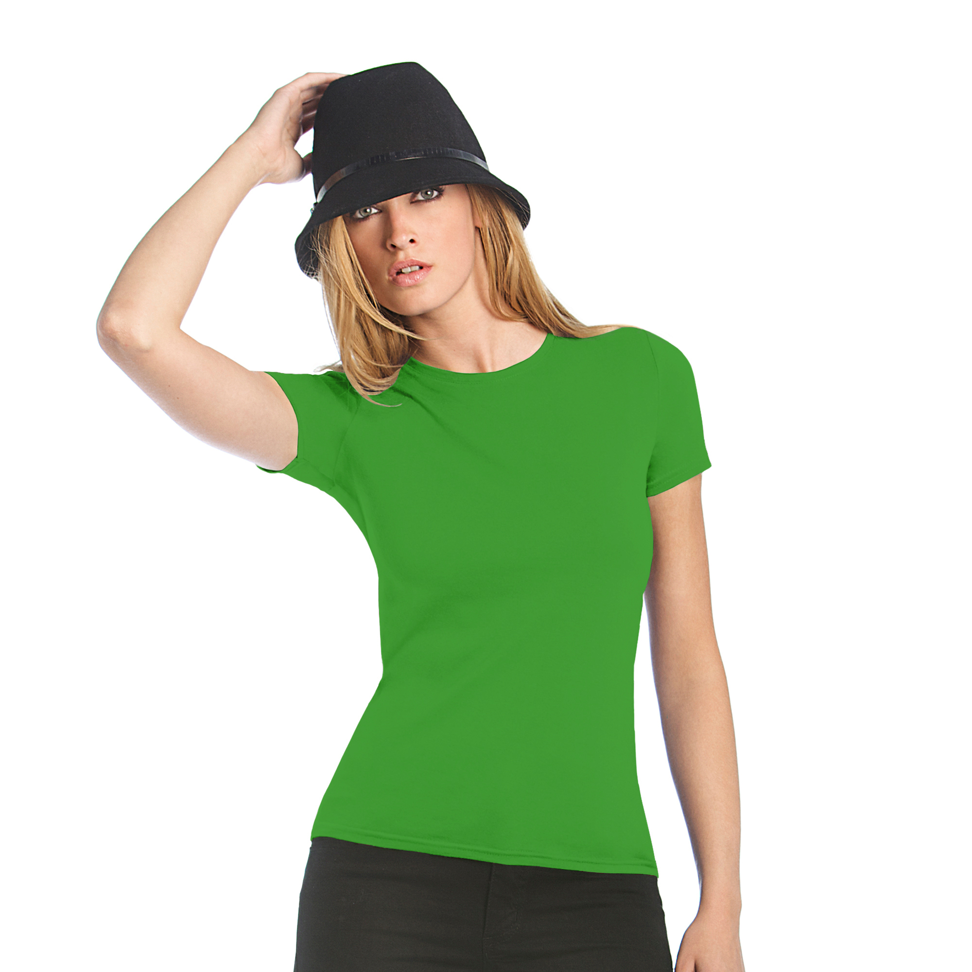 Футболка женская  Women-only, зеленый, XL
