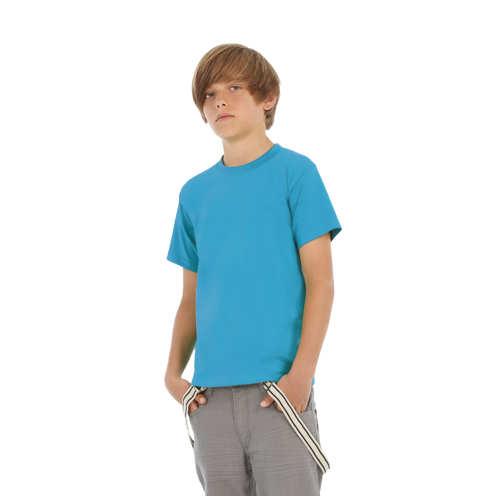 Футболка детская Exact 150/kids, ярко-бирюзовый, 5/6