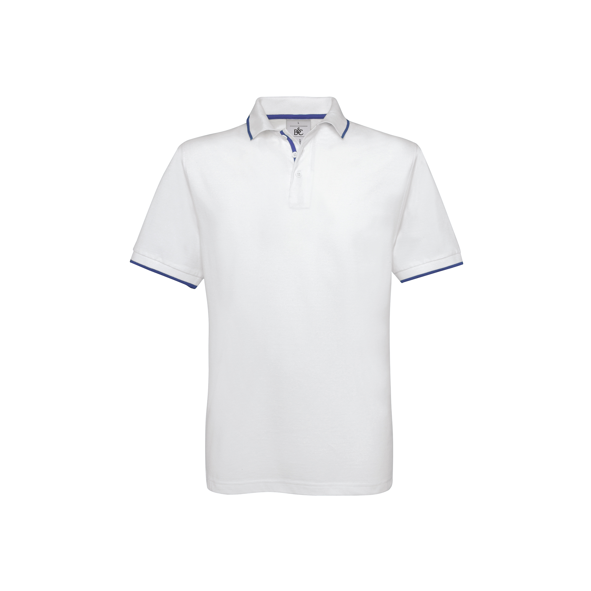 Футболка теннисная Safran Sport, белый с синим, XXL