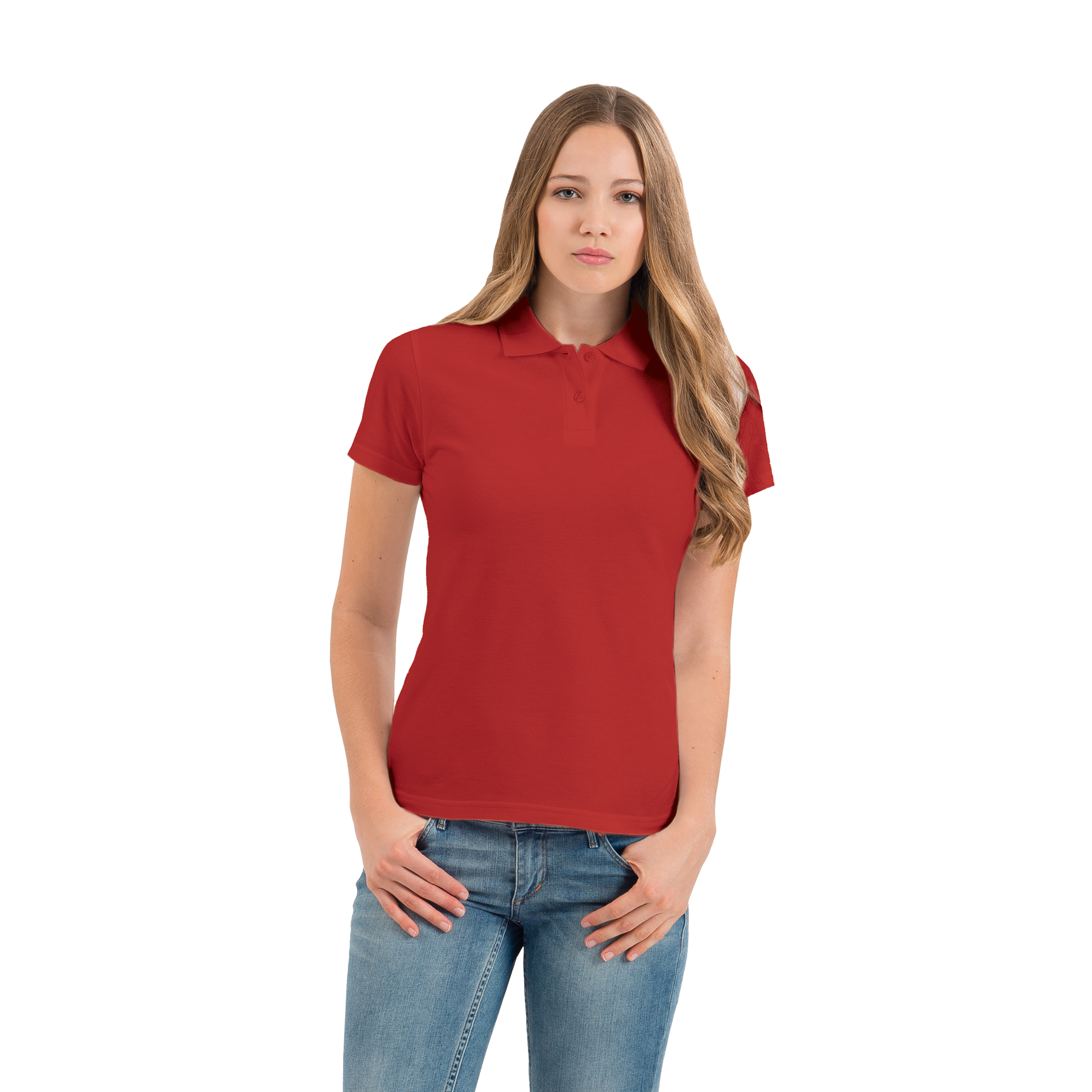 Футболка теннисная женская ID.001/women, красный, XL