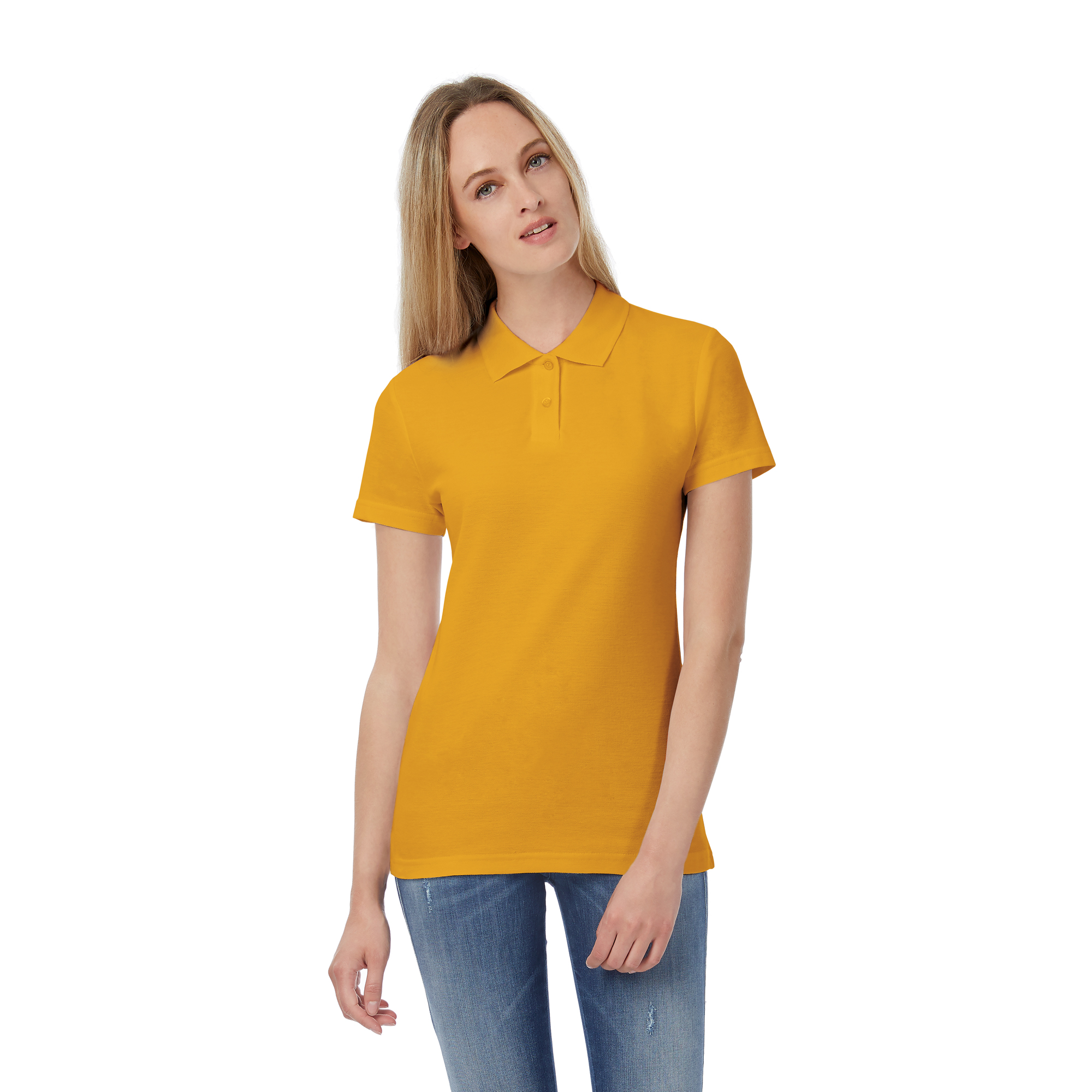 Футболка теннисная женская ID.001/women, золотисто-желтый, XS