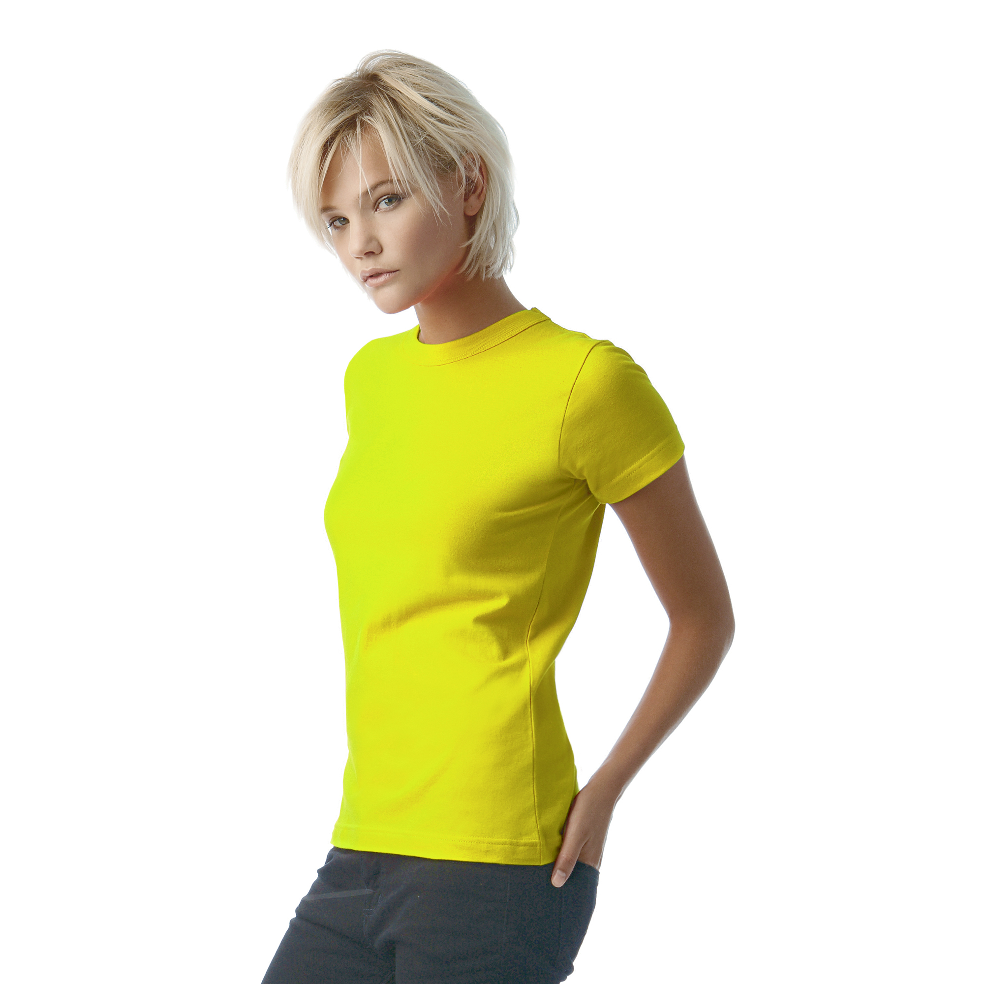 Футболка женская Exact 190/women, лайм, XL