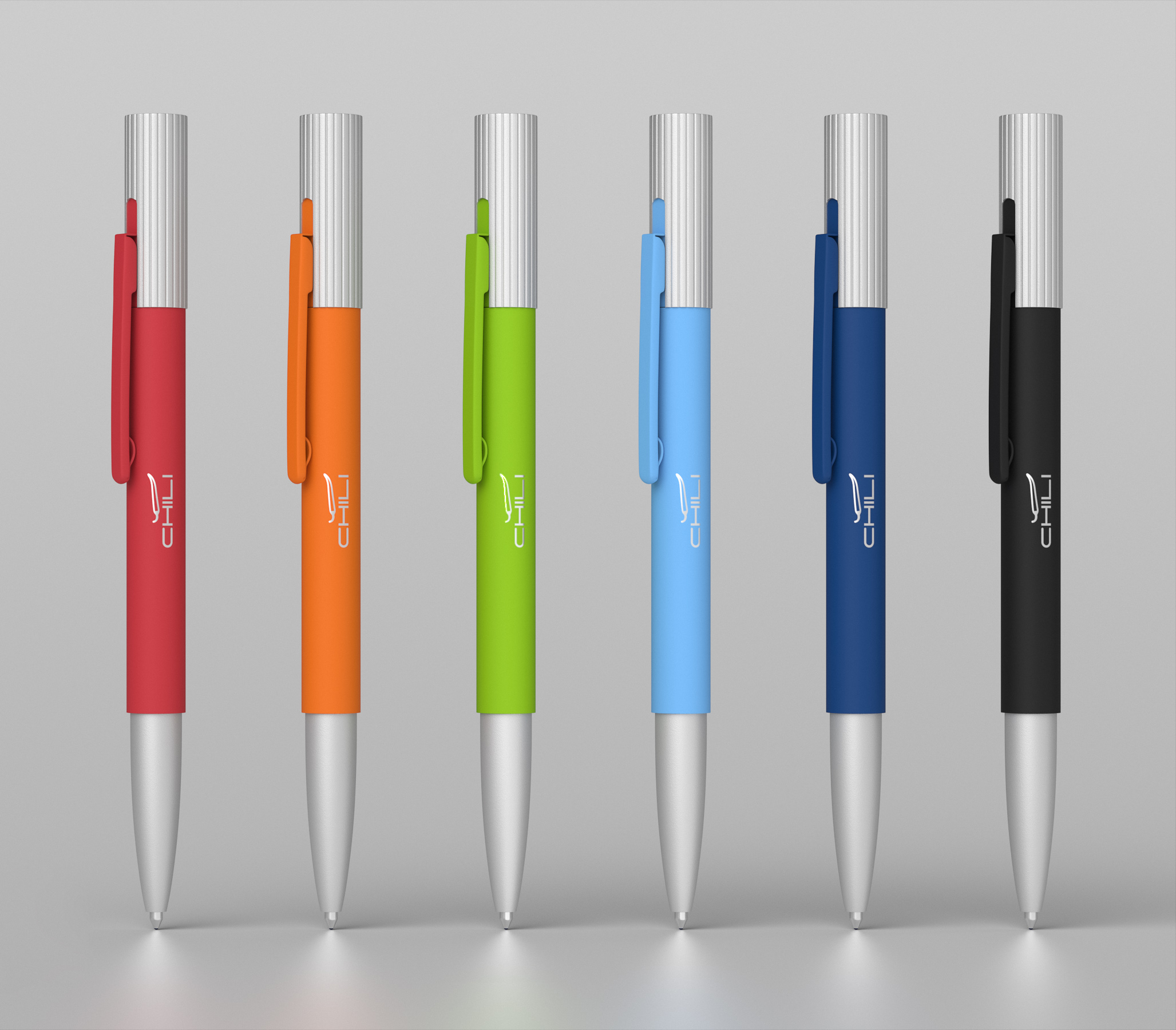 Ручка шариковая "Clas", покрытие soft touch, оранжевый