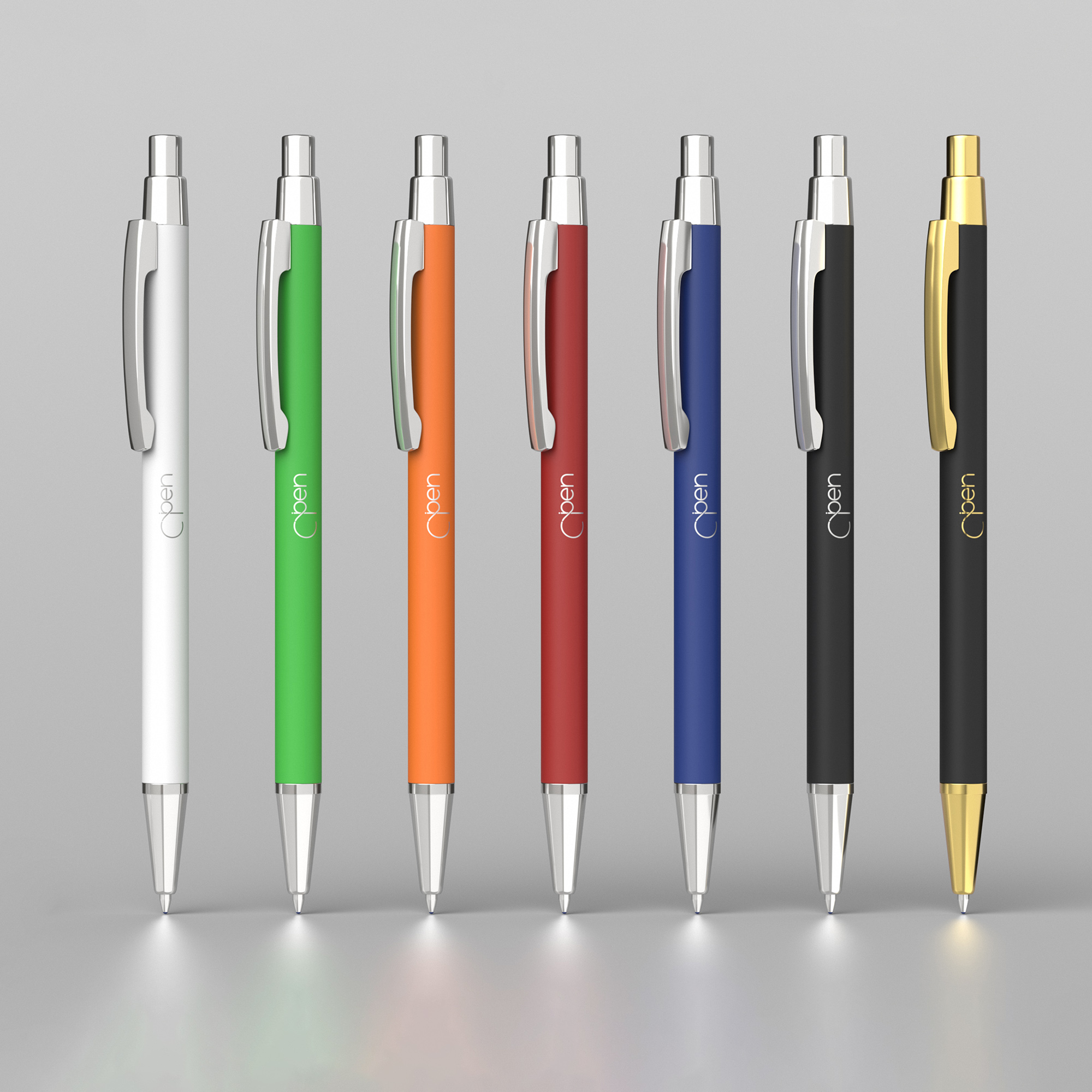 Ручка шариковая "Ray", покрытие soft touch, синий