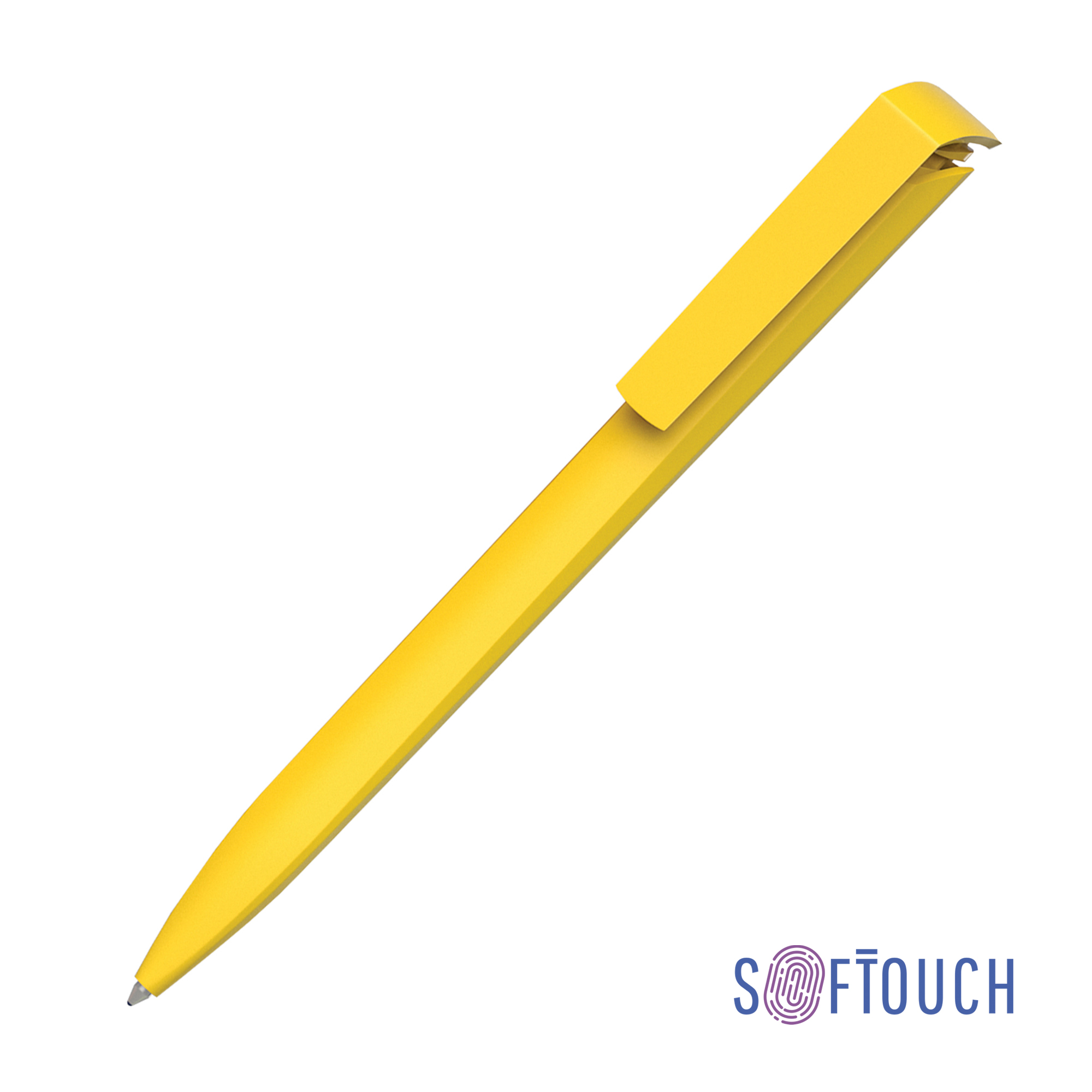 Ручка шариковая TRIAS SOFTTOUCH, желтый