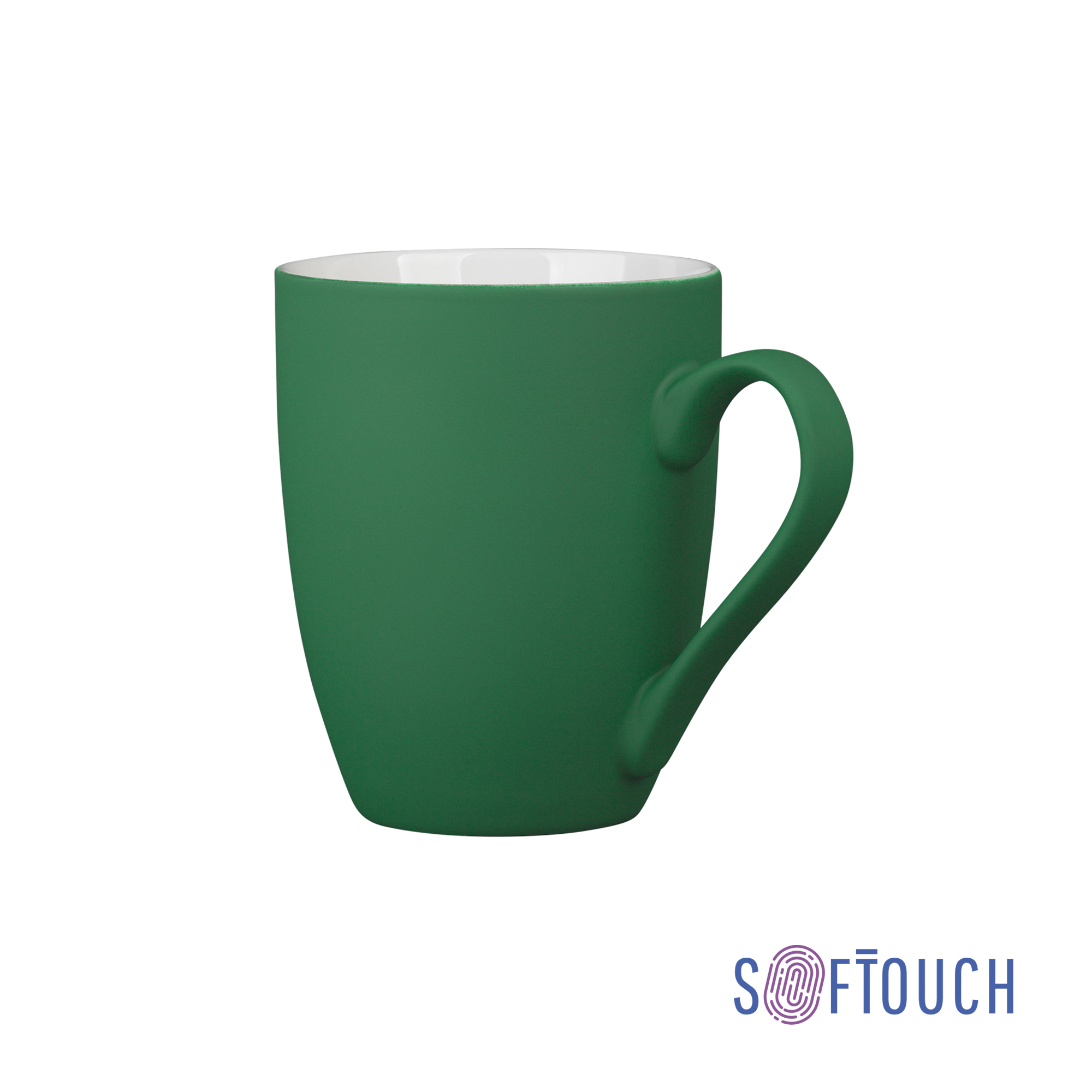 Кружка "Trend", покрытие soft touch, зеленый
