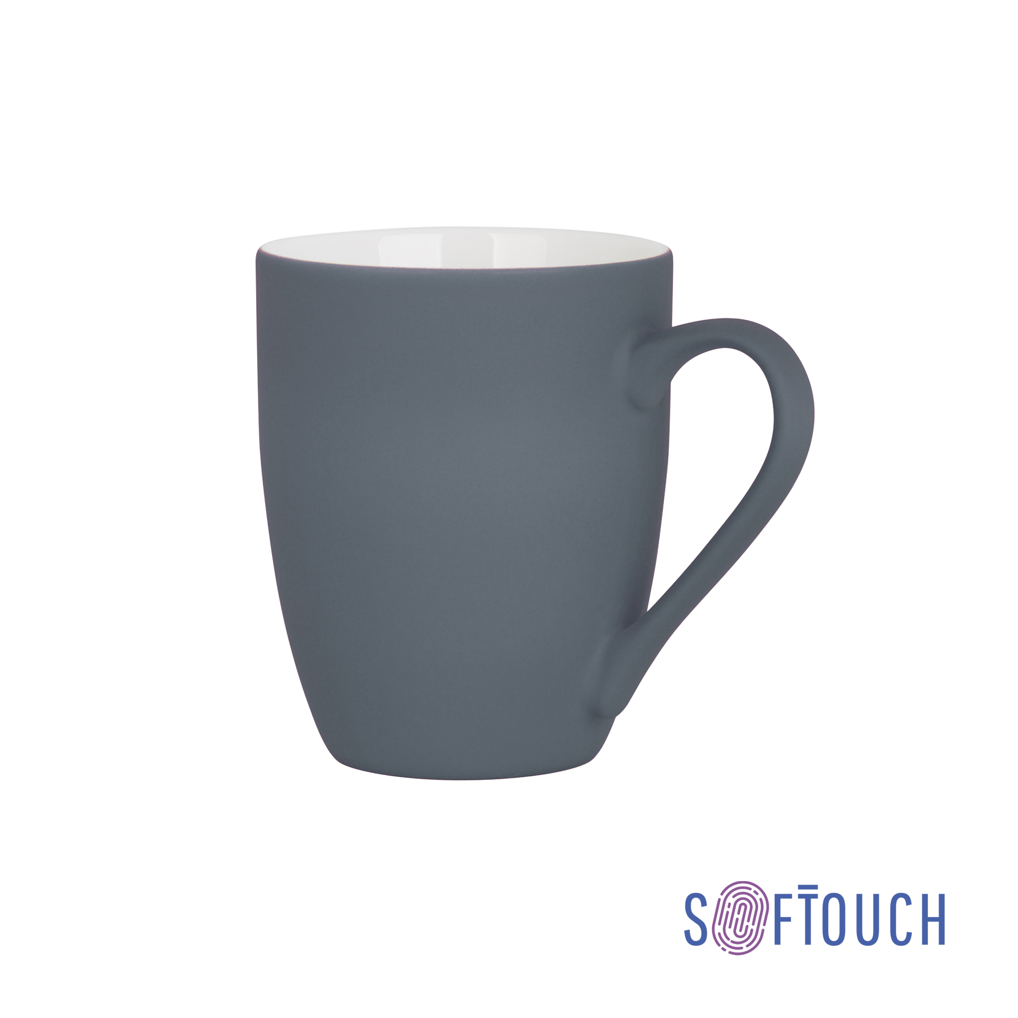 Кружка "Trend", покрытие soft touch, серый