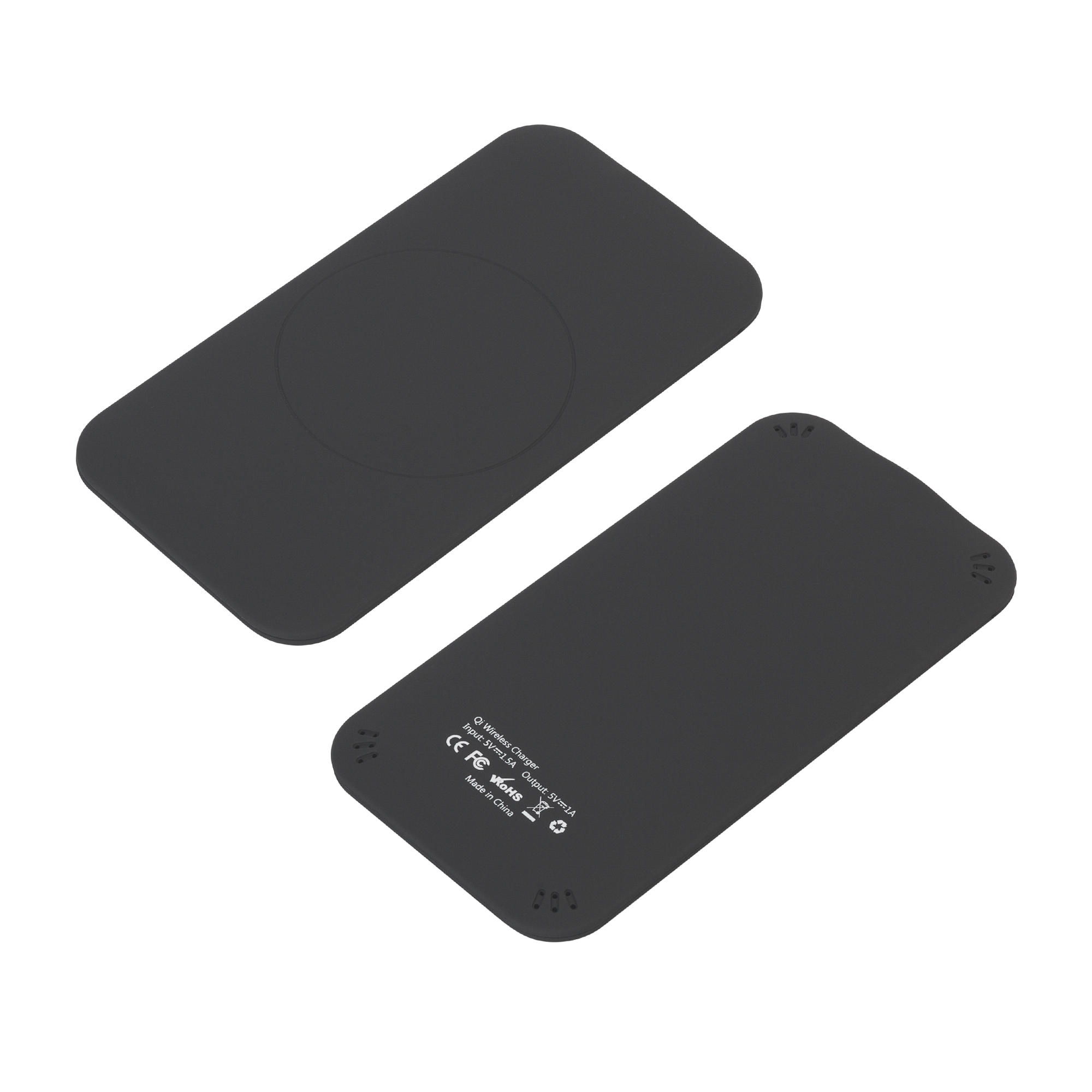 Настольное беспроводное зарядное устройство "Slim SOFTTOUCH", черный