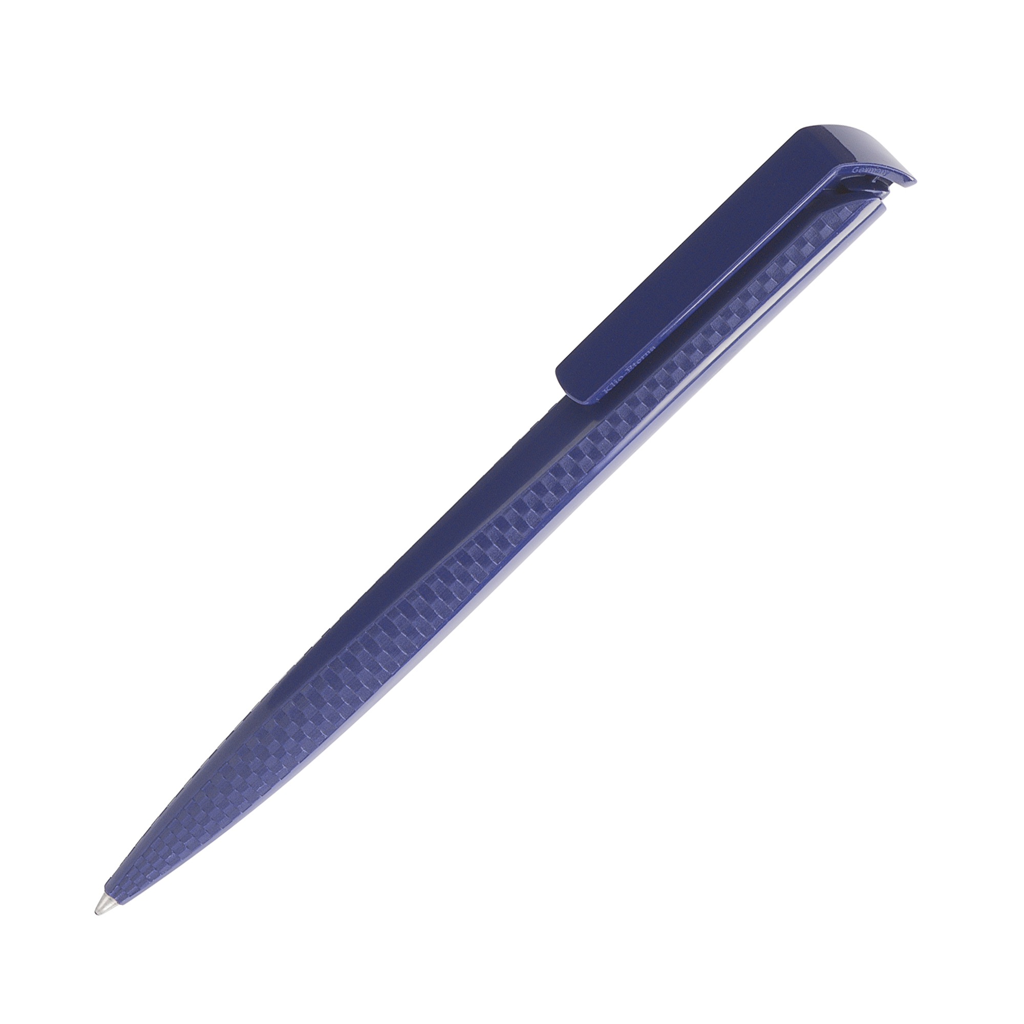 Ручка шариковая TRIAS CARBON, белый, темно-синий