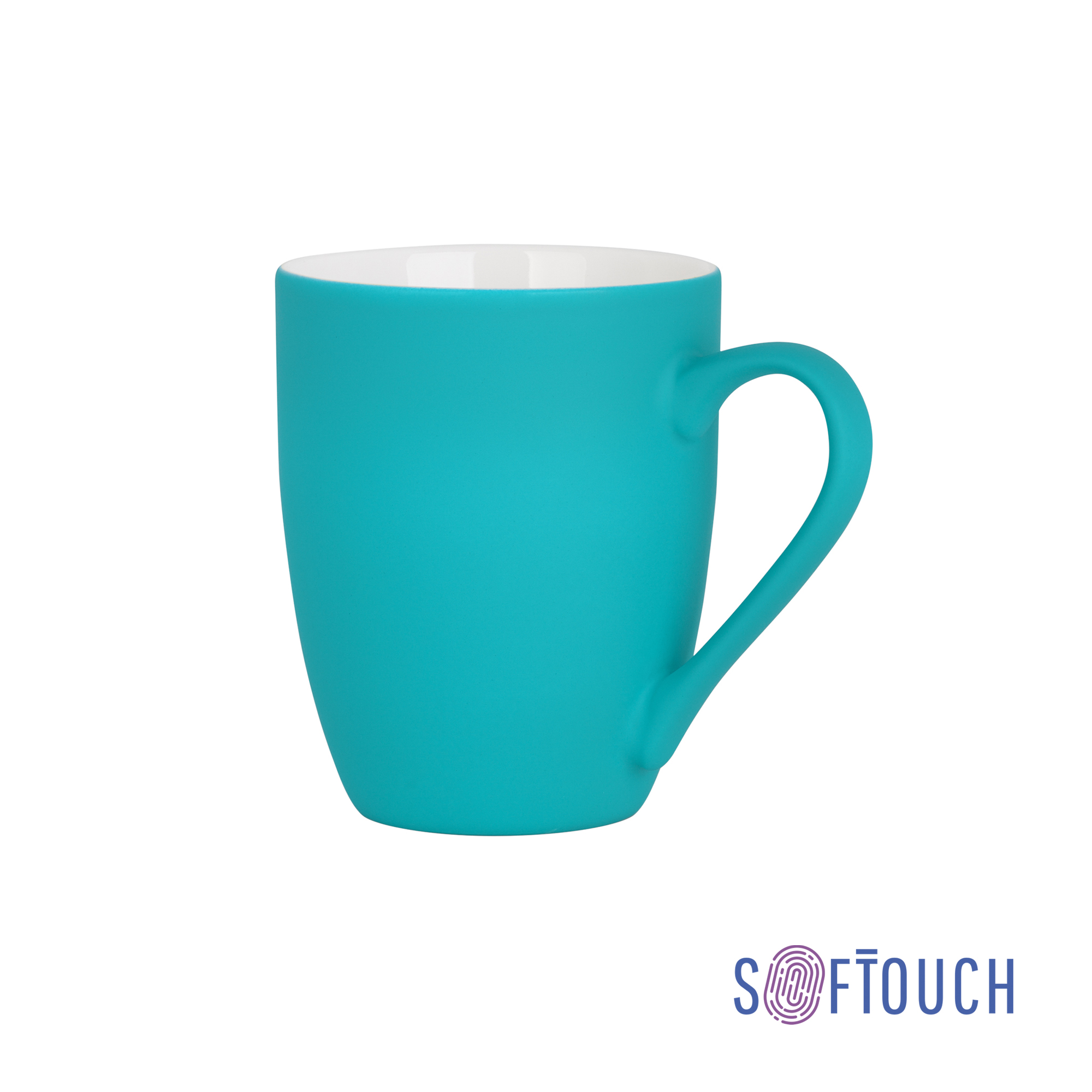 Кружка "Trend", покрытие soft touch, бирюзовый
