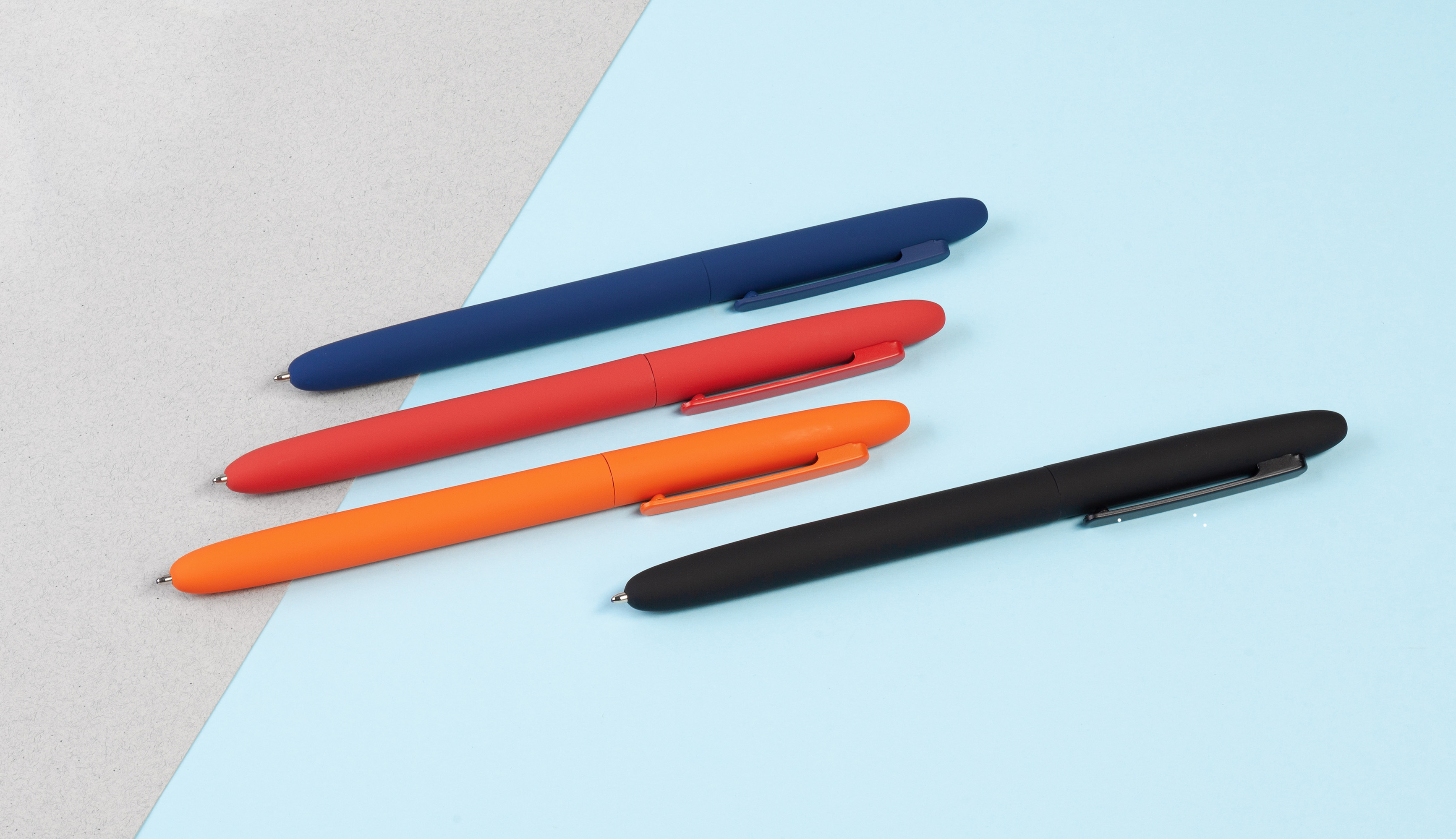Ручка шариковая "Vega", покрытие soft touch, оранжевый