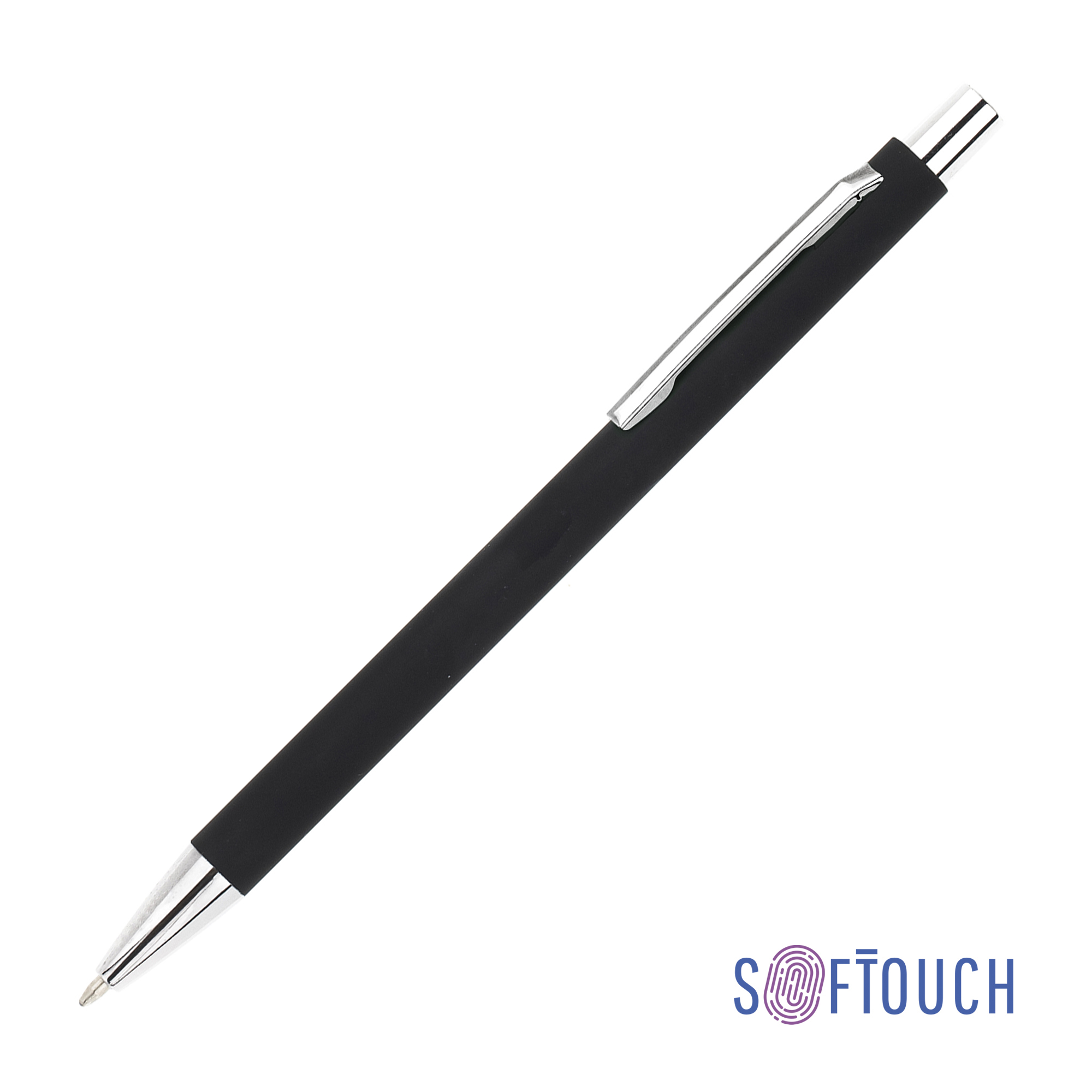Ручка шариковая "Trade", покрытие soft touch, черный