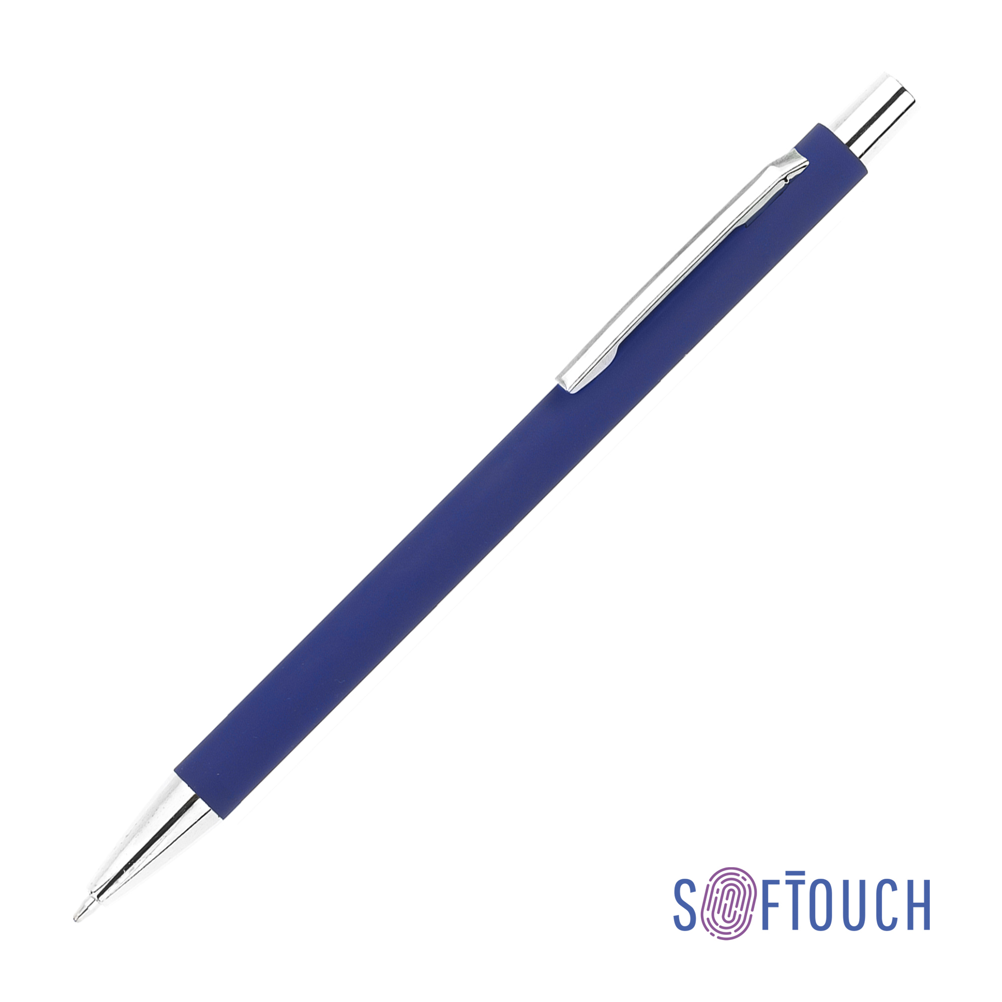 Ручка шариковая "Trade", покрытие soft touch, темно-синий