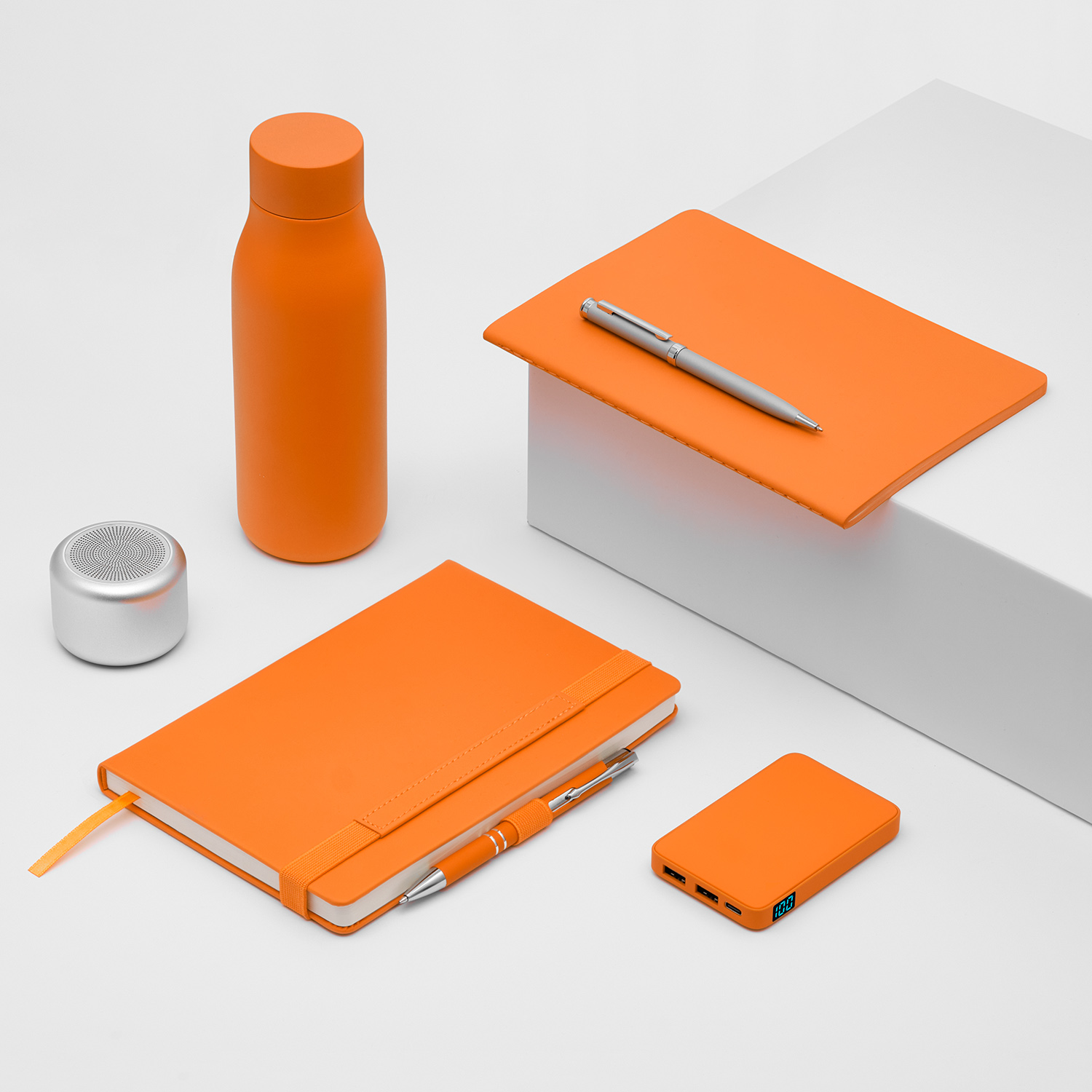 Внешний аккумулятор с подсветкой Анкор (Ancor) 5000 mAh, оранжевый