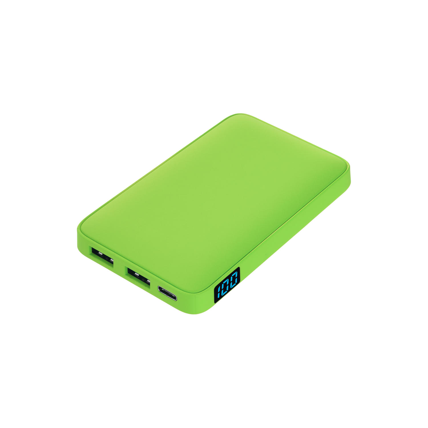 Внешний аккумулятор с подсветкой Анкор (Ancor) 5000 mAh, салатовый