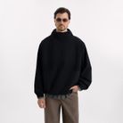 Ветровка (анорак) оверсайз унисекс Риссман (Rissman), черная, размер XS/S