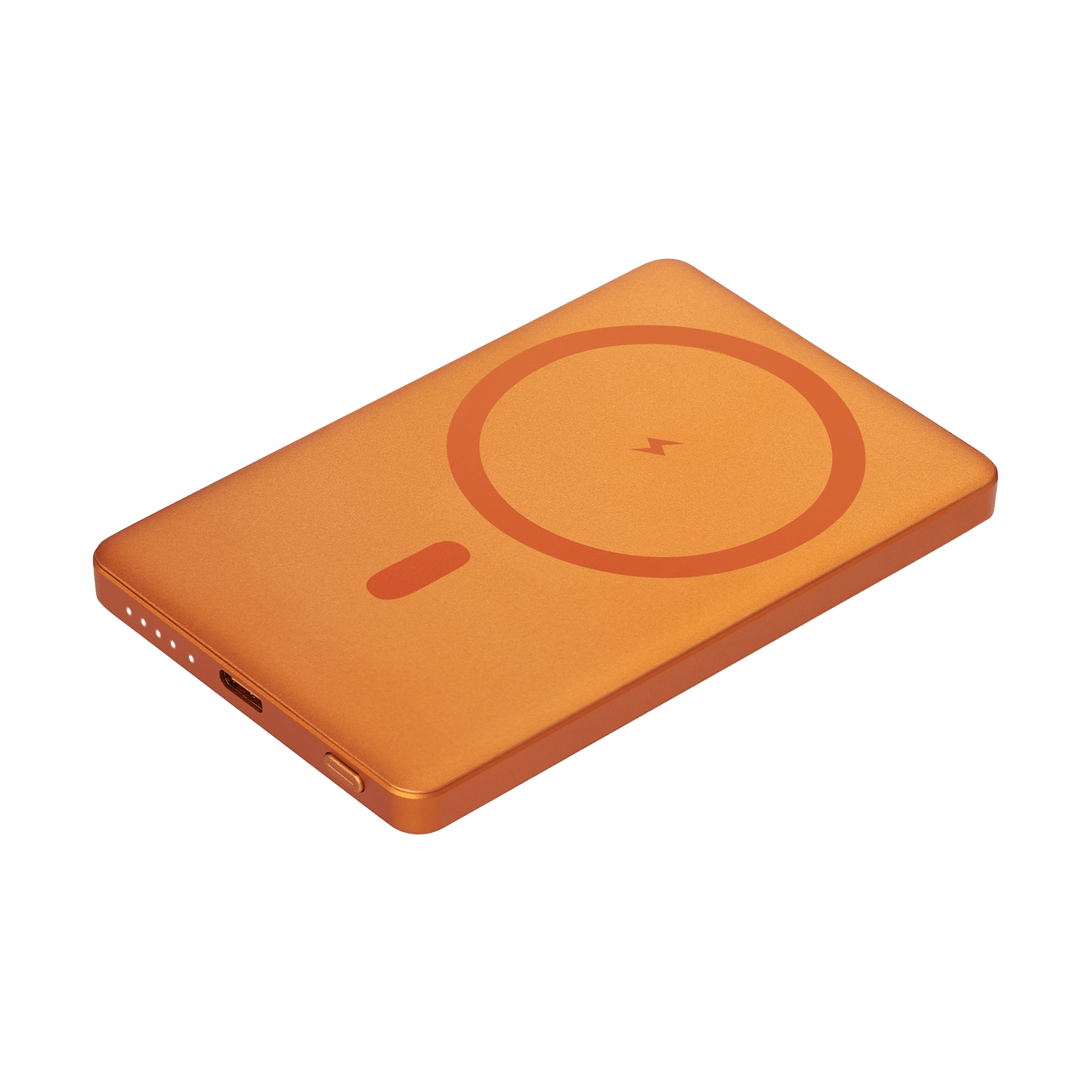 Внешний аккумулятор Атлантис (Atlantis) PD 5000mAh с функцией беспроводной зарядки 15W, оранжевый