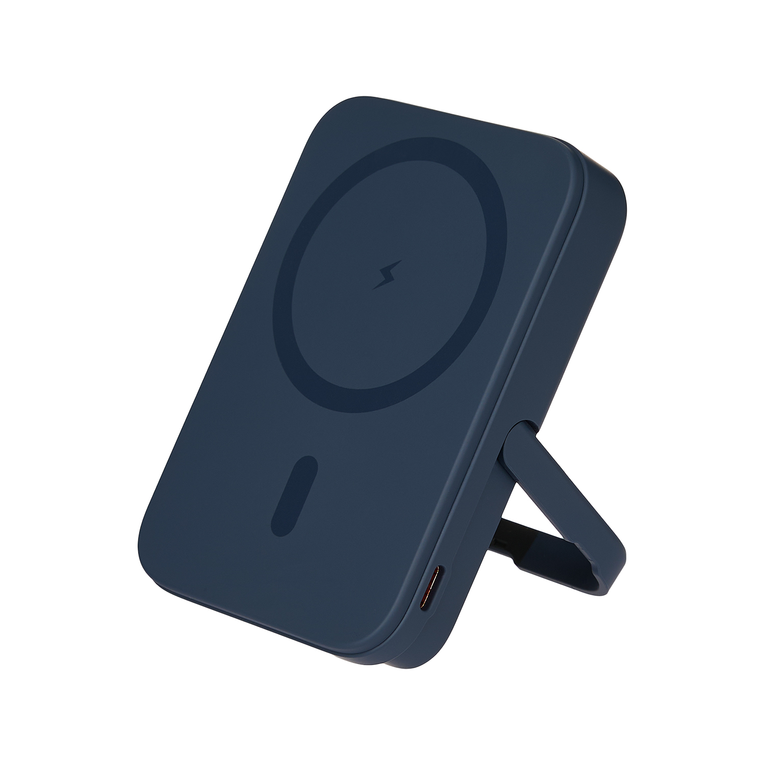 Внешний аккумулятор Юнион PD (Union PD) 10000mAh с функцией беспроводной зарядки 15W, синий