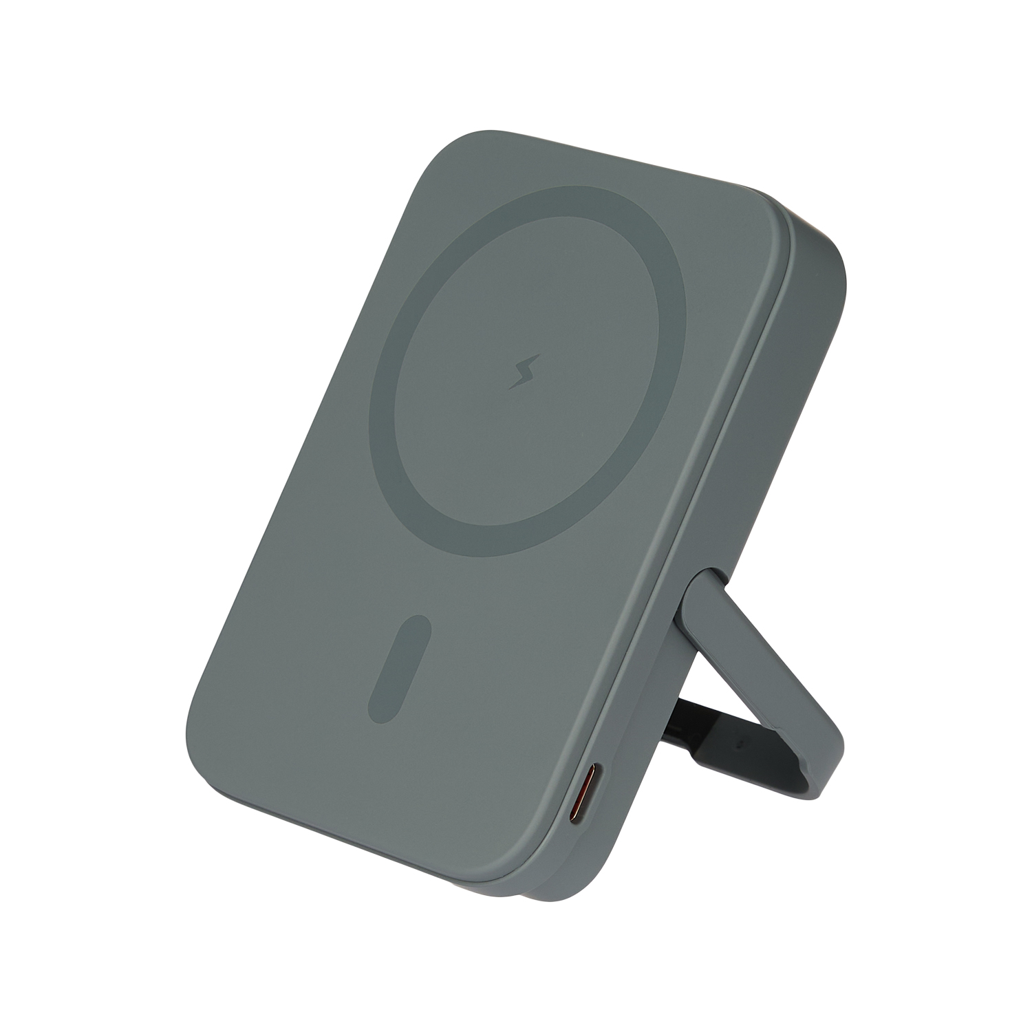 Внешний аккумулятор Юнион PD (Union PD) 10000mAh с функцией беспроводной зарядки 15W, серый