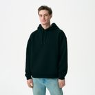 Худи релакс унисекс Баланс (Balance), с начесом, черный, размер 3XL/4XL