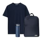 Набор с одеждой Крис (KRIS) (футболка, рюкзак, бутылка),синий, 3XL