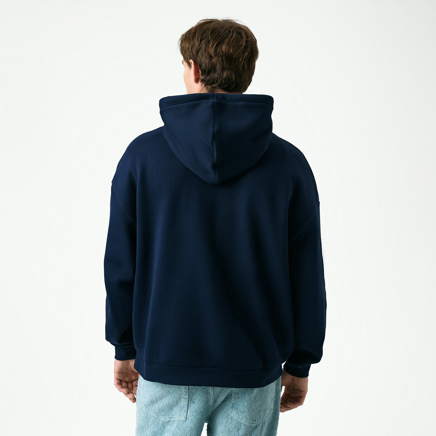 Худи релакс унисекс Баланс (Balance), с начесом, синий, размер XL/2XL