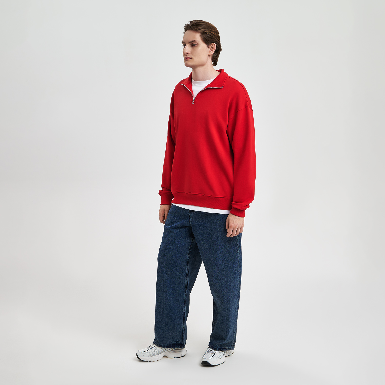 Толстовка на молнии унисекс Флоу (Flow), красная, размер 5XL/6XL